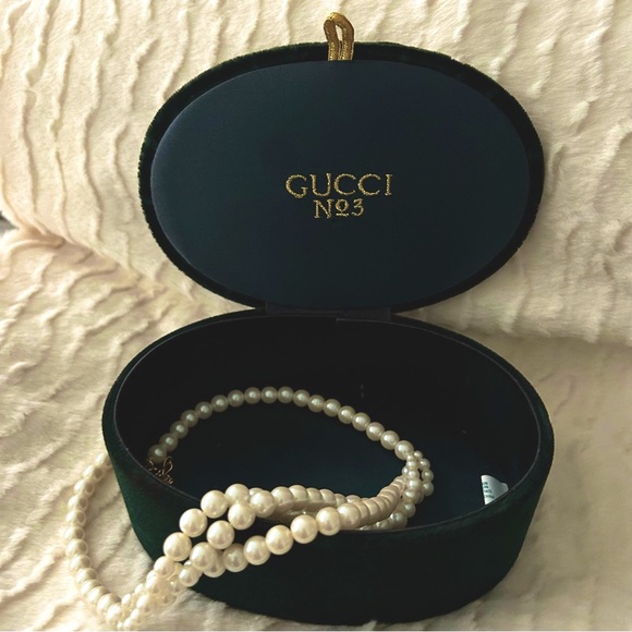 Gucci No. 3 Hunter Green Velvet Vintage Perfume/Cologne Box - Picture 7 of 16